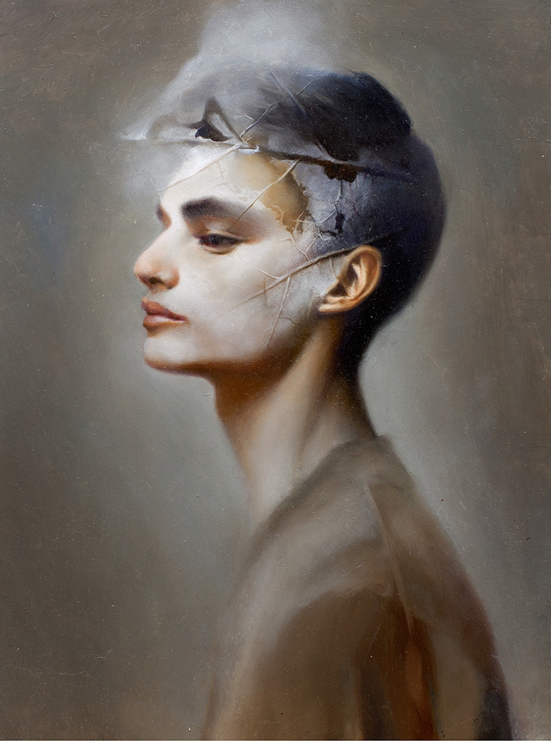 lingly:  Wither (2013)9 x 12”Oil on panel