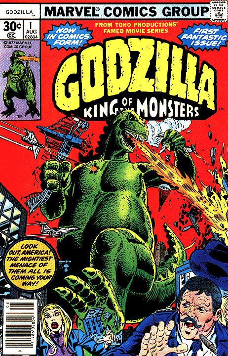 This page in Godzilla: Rulers of Earth #6 is modeled after the cover of Marvel’s Godzilla, Kin