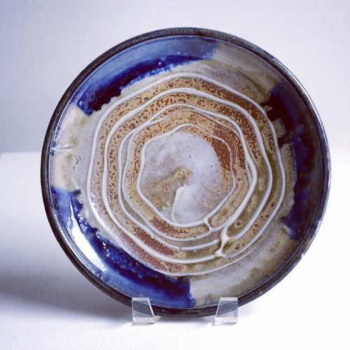 ralphnuara: #stoneware #blue #star #serving #plate #platter #stoneware #kickwheel #clay #ceramics #p