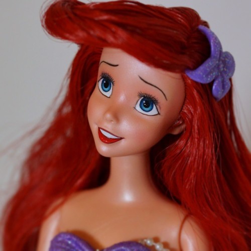 Little Mermaid OOAK doll. Before she was the Signature Ariel doll by Mattel 11,5" high. She has