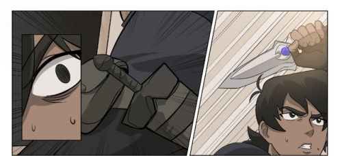 daxterdd:Keith dual-wielding his bayard and Galra daggar in the newest Voltron comic