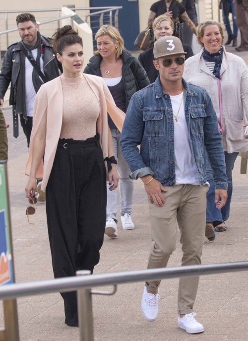 May 20 - Alexandra Daddario and Zac Efron- Visiting Bondi Beach Lifeguard Team &lsquo;Bondi Resc