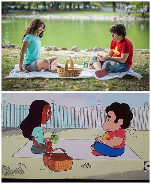 cosplayingwhileblack:  Characters: Connie and StevenSeries: Steven UniverseCosplayers: