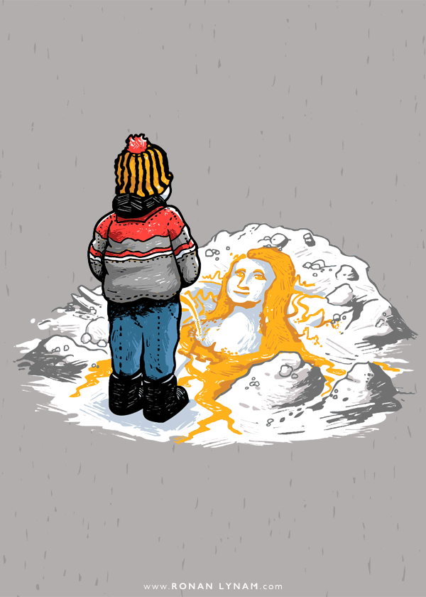 ronanlynam:  Kid Prodigy Pees the Mona Lisa by Ronan Lynam Some people are born with