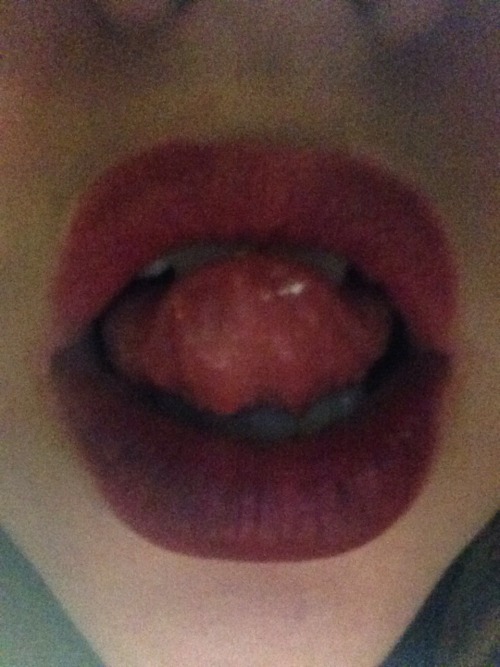 make-me-bleed-bite-me:  My lips feel sexy today 👄💋👄💋👄💋  Like and reblog this if you would like to use my pretty little mouth? 💄🌸🌸  Follow for follow 💕💕💕💕💕💕 Blog contains kinks 😈😈😈😈😈 Ask for my