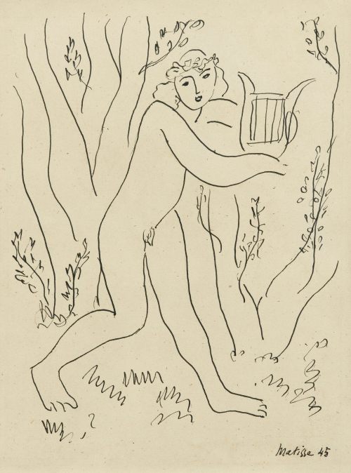 Orphée by Henri MatisseFrench, 1945ink on paperprivate collection