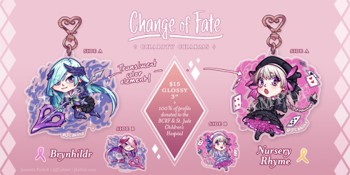 jcakins: 「Change of Fate - FGO Charity Charms」Today I’m launching pre-orders for FGO-themed acrylic 