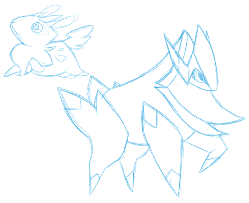 Between now and the end of the mythical fakemon contest i will be posting “beta” art of both fakemon