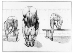 retro-gay-illustration:  Gym Artwork 9 by RAW (Richard A. White).