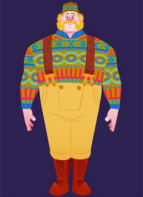 yamino:   Frozen - Costume Design (x)   “ The costumes in this film kind of have a life of their own. Whenever possible, they tell a visual story that supports the narrative. The cut, color and detail work on every piece of clothing is designed the