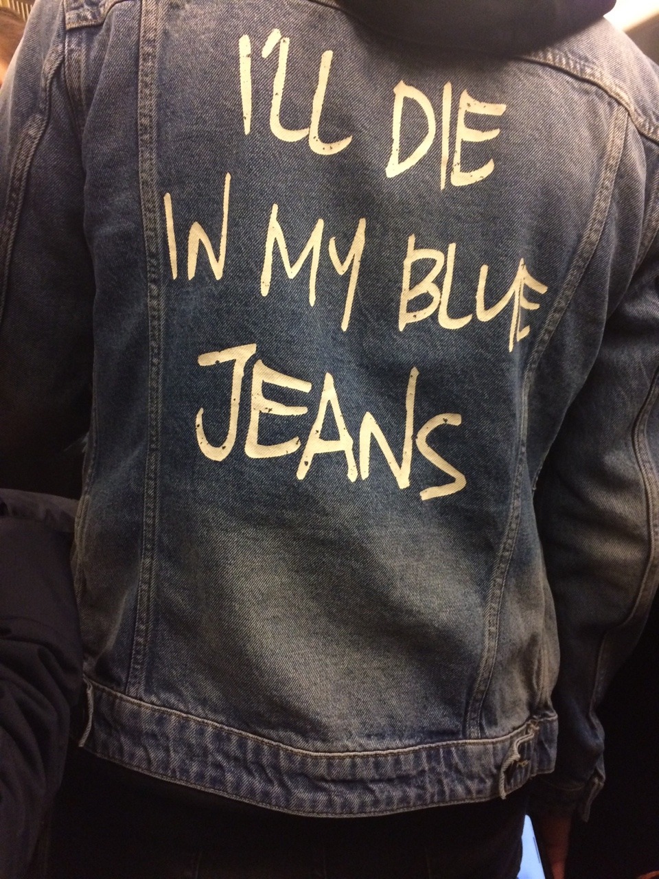 in my blue jeans