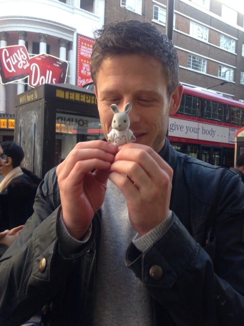 Michelle the rabbit and James Norton. She thought he was very dashing.