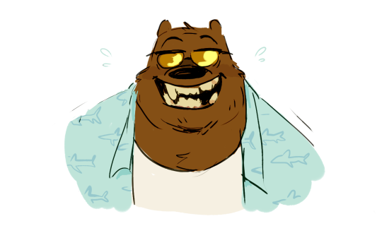ursidanger:  look whos ready for the beach ! 