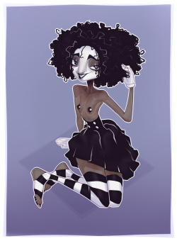 derekhetricknsfwart:some kinda mime lady 👀