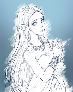 ohmydandy:Felt like drawing a cute elf and