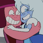 just-an-eternal-flame:  Sapphire icons! And Ruby + Sapphire bonus. Feel free to use