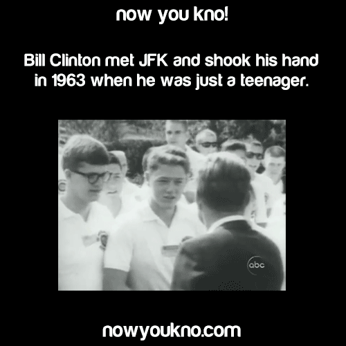 nowyoukno:  Now You Know more about Bill Clinton! (Source 1, 2, 3, 4, 5 and 6)