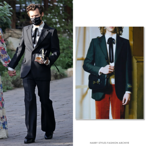 Harry at Jeff and Glenne’s Wedding | January 4, 2021*Gucci Spring 2021 - Look 94Apologies for the po