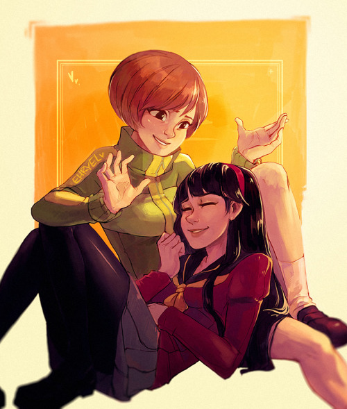 ehryel: Still haven’t played any Persona games.But from what I understand…these two are the girlfrie