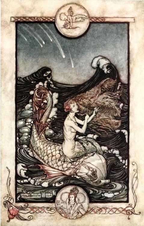 RACKHAM Arthur (1867-1939). [Mermaid, Queen Elizabeth], 1908. by Halloween HJB flic.kr/p/2jt