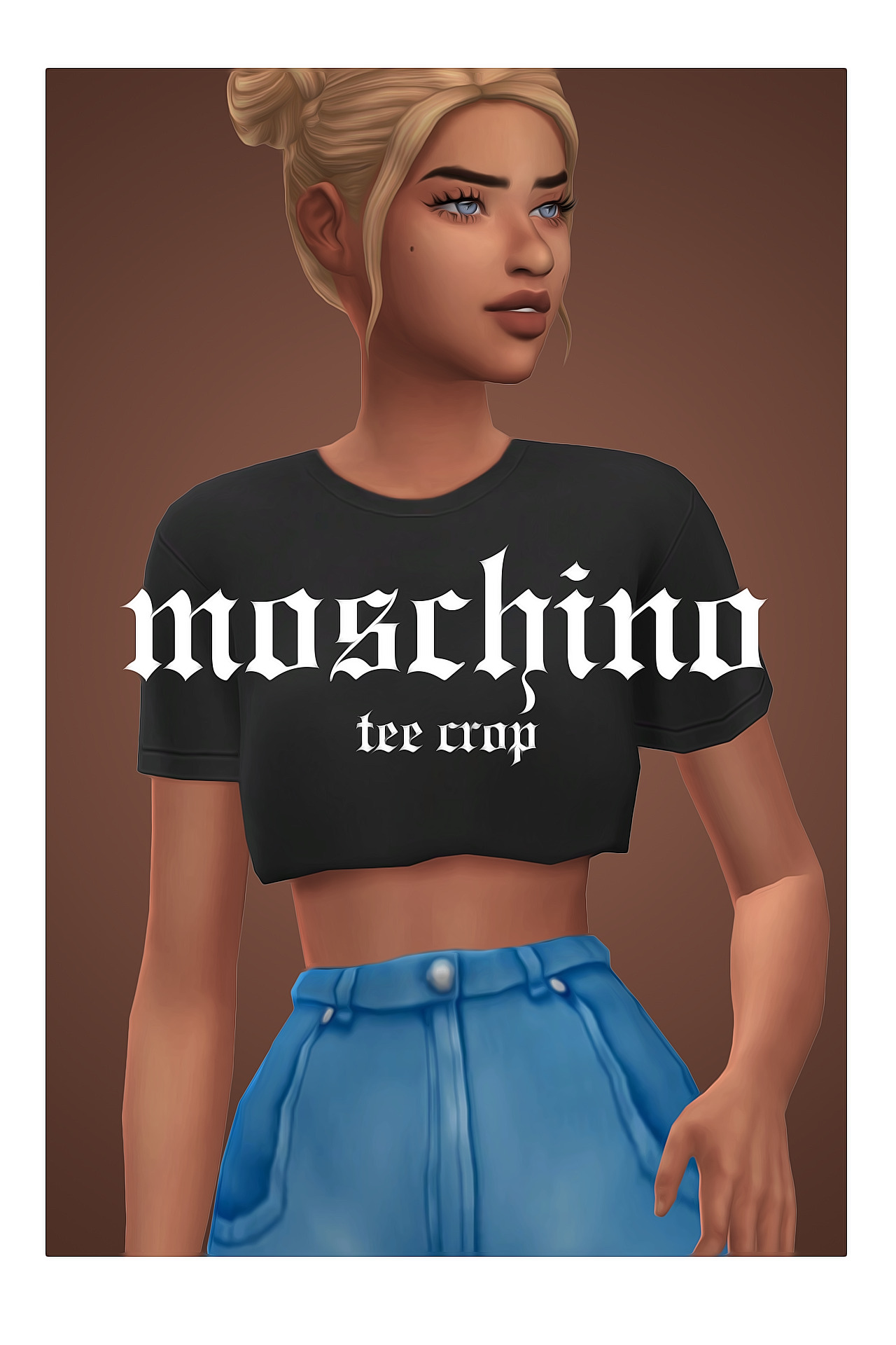 MOSCHINO TEE CROP Taken from my never-released - AKALUKERY