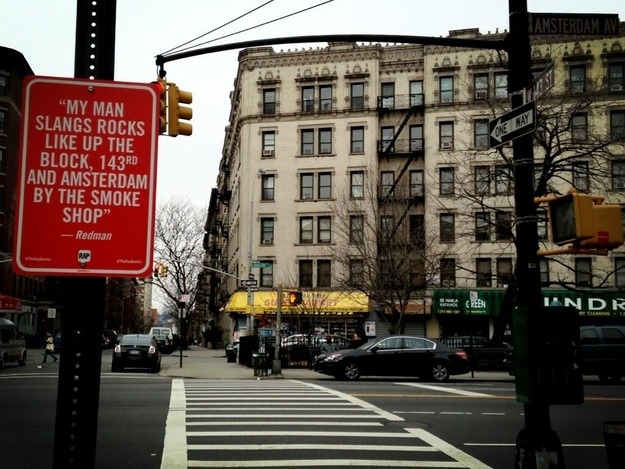 buzzfeedmusic:  These hip hop lyric sign posts need to stay up forever.  