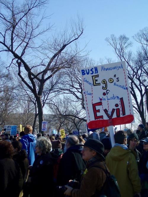 Signs From an Anti-Iraq War Demonstration, the National Mall, Washington, DC, January 2007.