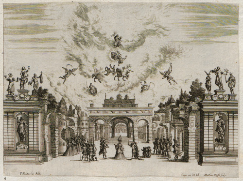 Illustrations of opera performances and festivities at the Bavarian court in Munich by Kaspar Amort,