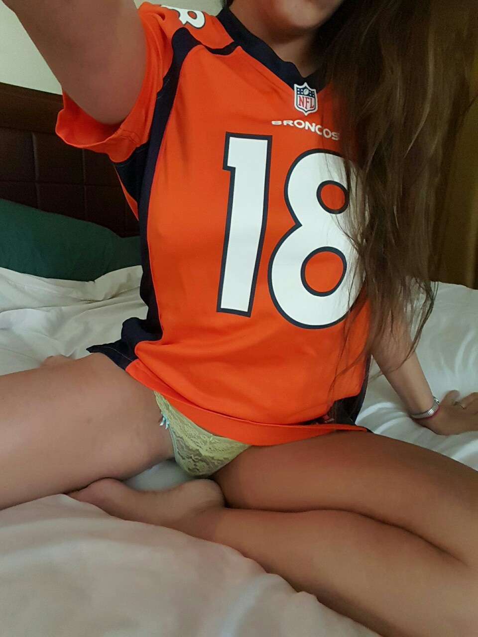 kinkycpl86:  Is it possible to be too excited for football? 🏈🏈  You would look