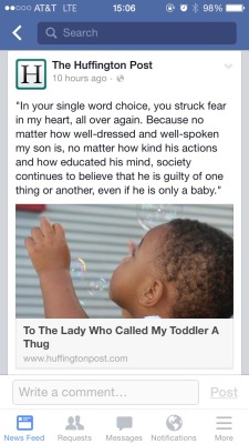 Baestheticsss:beautiful-Ambition:a 2 Year Old Baby Gets Called A Thug And White People