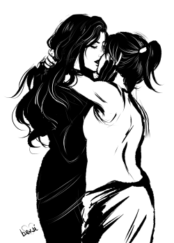 chaoticrice:  bevsi:  wheezes i’m so gay  Korrasami has come back to life within me. @____@ 