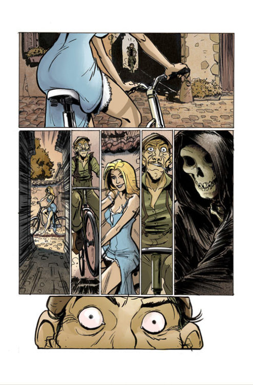 artbymoga: mintyfuckingfresh:  idontwannabesued:  fuckyeahcomicsbaby:  “The Ride” by Rodolphe Guenoden  HOLD THE FUCK UP  I THOUGHT THIS WAS GONNA BE A CUTE STORY AND THEY WERE JUST HAVIN FUN RIDING BIKES BUT SHIT  Hands down one of my favorite short