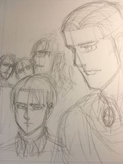 SnK News: Isayama Hajime’s Original Sketches for the Cover