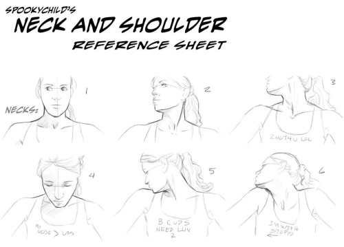 Porn helpyoudraw: Neck Reference Updated by MelissaDalton from photos