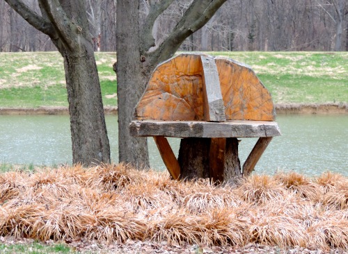 Waterside Bench, New Harmony, Indiana, 2014.