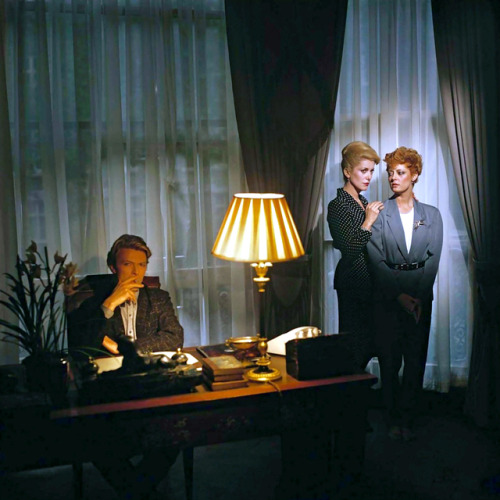 David Bowie, Catherine Deneuve, Susan Sarandon / during production of Tony Scott’s The Hunger 