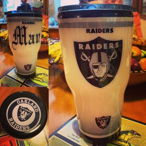 Awesome #Oaklandraider #Custom #Cup #Raider #Mau Gift!!! Thank You @Lovey_Mama And