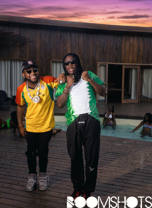 When #Stonebwoy and #Davido connect on the set of their “ACTIVATE” Music Video Shoo