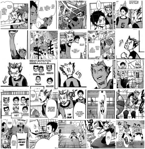 mausalen: I fucking did it, 243 panels in total Bokuto’s appearances in the manga. EVERY. FUCK