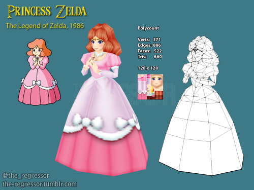 Princess Zelda, 1986I’ve only modeled Zelda once this year, and thats not enough, so here is another