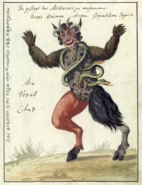 Illustrations from a 1775 book about magic and demonology, Compendium rarissimum totius Artis Magica