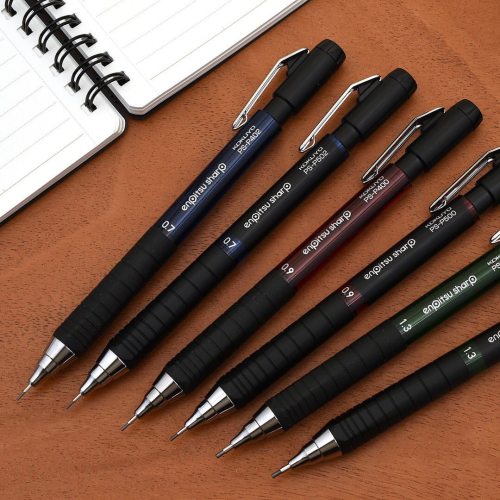 These Kokuyo Enpitsu Sharp Type M Mechanical Pencils take the classic design of the Enpitsu Sharp Ty