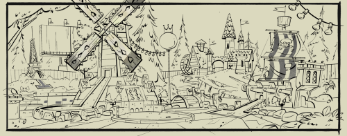 seanjimenezcartoonart: Background Designs for Gravity Falls episode &ldquo;Golf War&rdquo; From bg