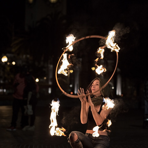 dayglow-world: Fire Hoop by Ed Sweeney on Flickr.