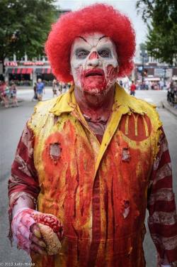 thelandofwtf:  Ronald showed up at the zombie walk!http://thelandofwtf.tumblr.com