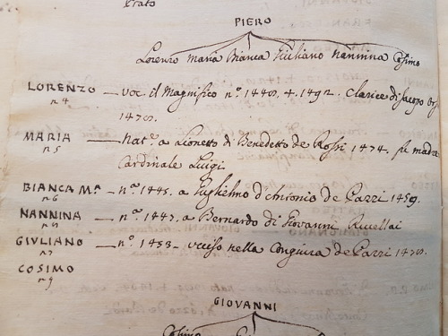 Ms. Coll. 738, Folder 15 - Collection of Florentine genealogical documentsFamilies! Do you know the 