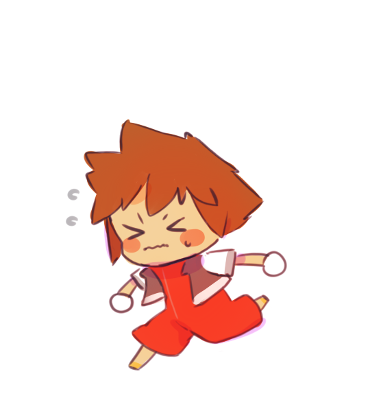pao-pao-pao:  what’s he running from?