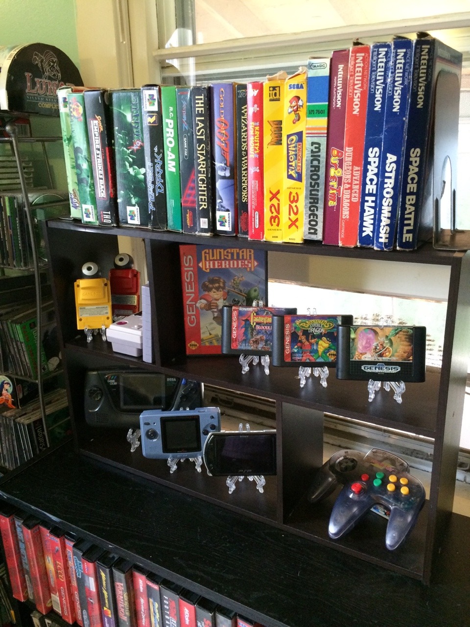8bitrevolver:  Retro Game Room Version 2 I needed to patch the walls and paint, so