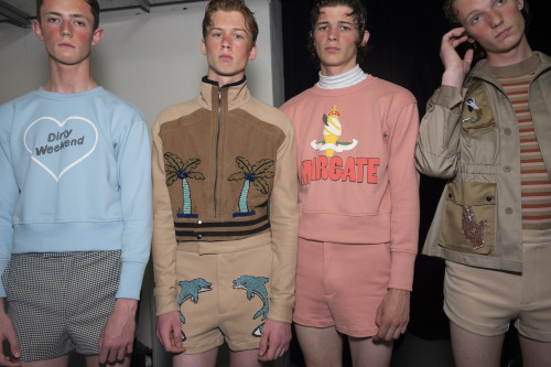 Backstage at London Collections Men - Topman Design SS17