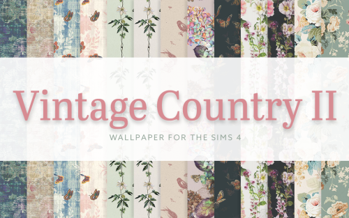 Vintage Country Wallpaper IIHere are a set of nine lovely, vintage-country inspired wallpapers for y